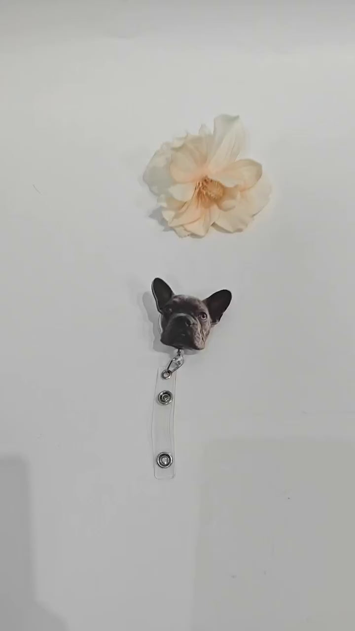 Dachshund Summer Badge Reel – Cute Dog with Pool Float ID Holder – Funny Vet Tech, Nurse, Teacher Gift, Pet Lover Office Accessory, acrylic badge clips