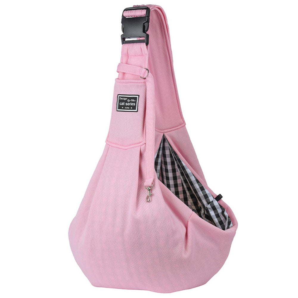 Convertible Dog Carrier Sling: Front and Shoulder Pet Carrier for Cats and Dogs, Stylish Nylon Design, Hands-Free Pet Travel