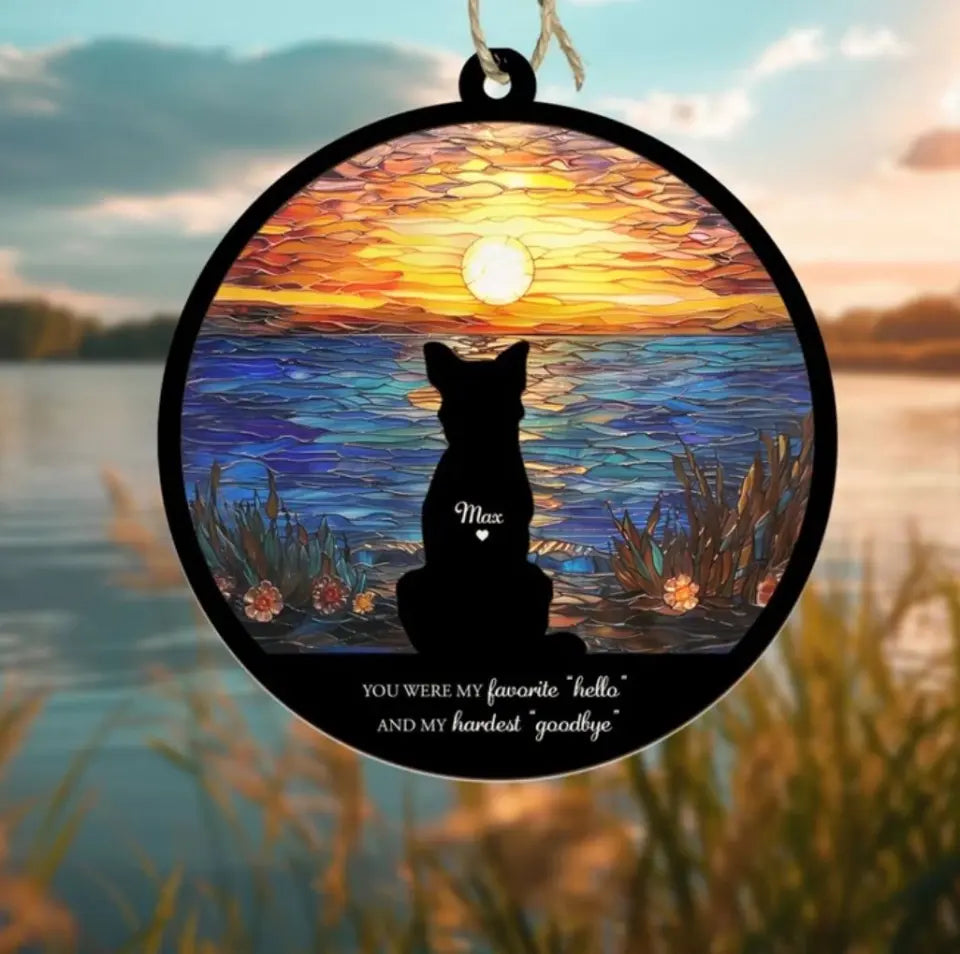 Personalized Loss Of Dog Gift, Pet Memorial Suncatcher, Dog Memorial Gift, Pet Loss Sympathy Gift, Dog Sympathy Gift, Pet Suncatcher 1727866217