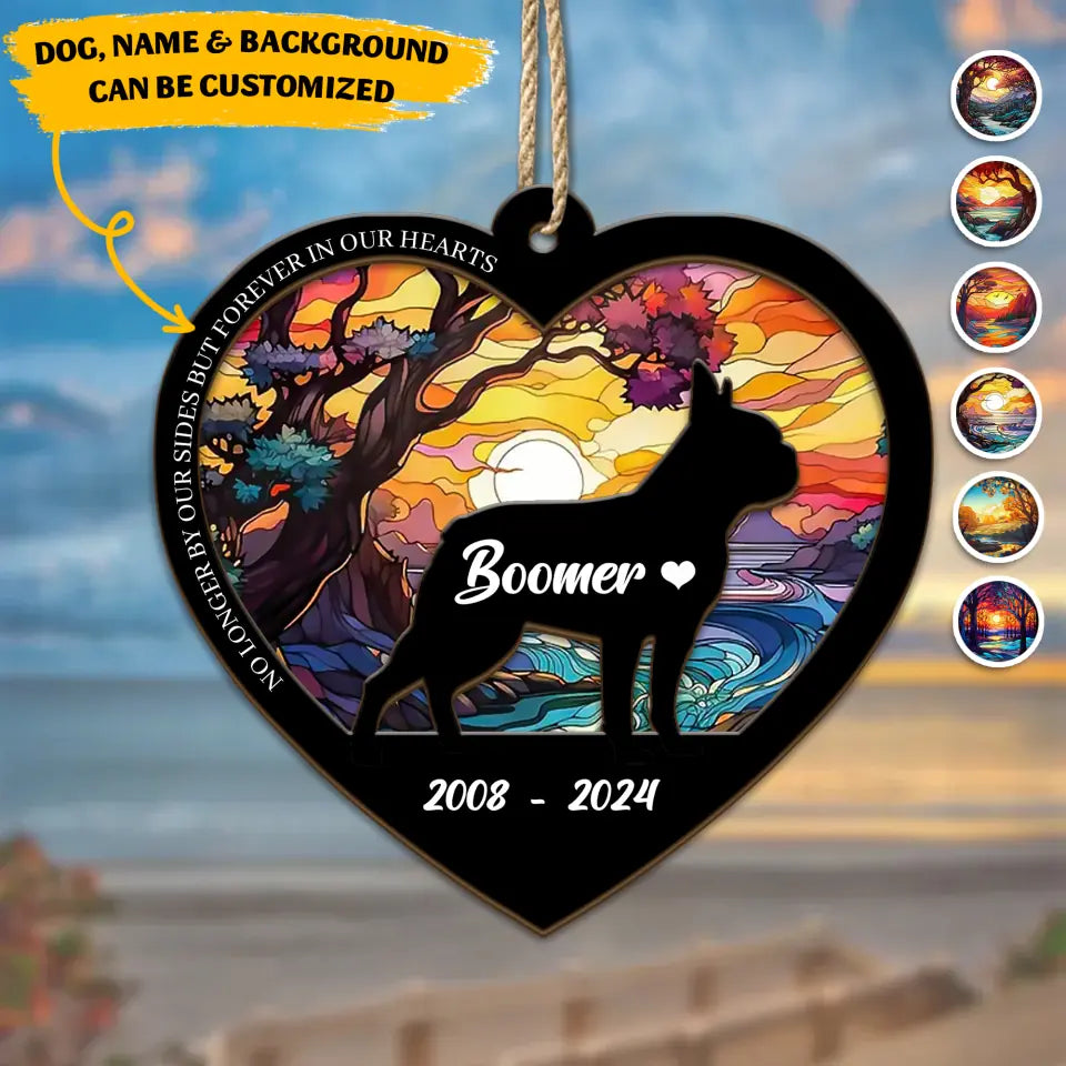 Personalized Loss Of Dog Sympathy Gift, Custom Dog Memorial Suncatcher, Dog Memorial Gift, Loss of Dog Gift, Dog Remembrance Gift 1706622966re