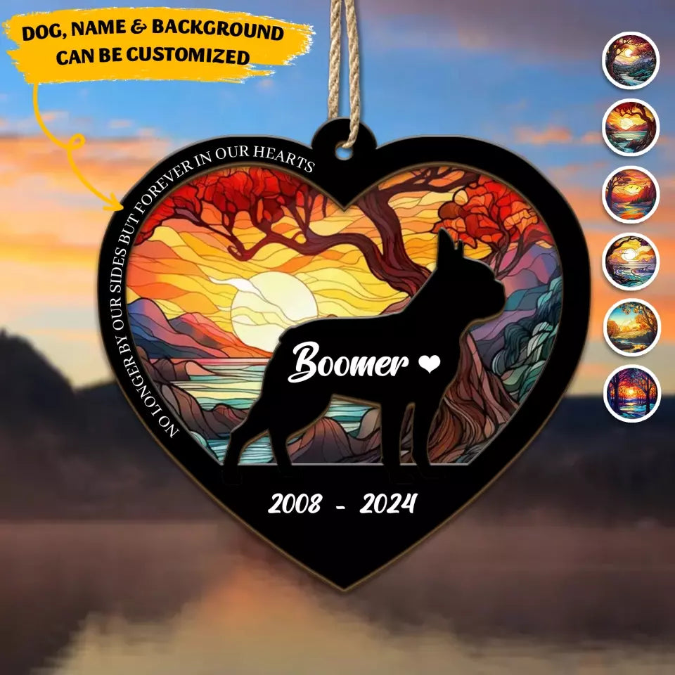 Personalized Loss Of Dog Sympathy Gift, Custom Dog Memorial Suncatcher, Dog Memorial Gift, Loss of Dog Gift, Dog Remembrance Gift 1706622966re