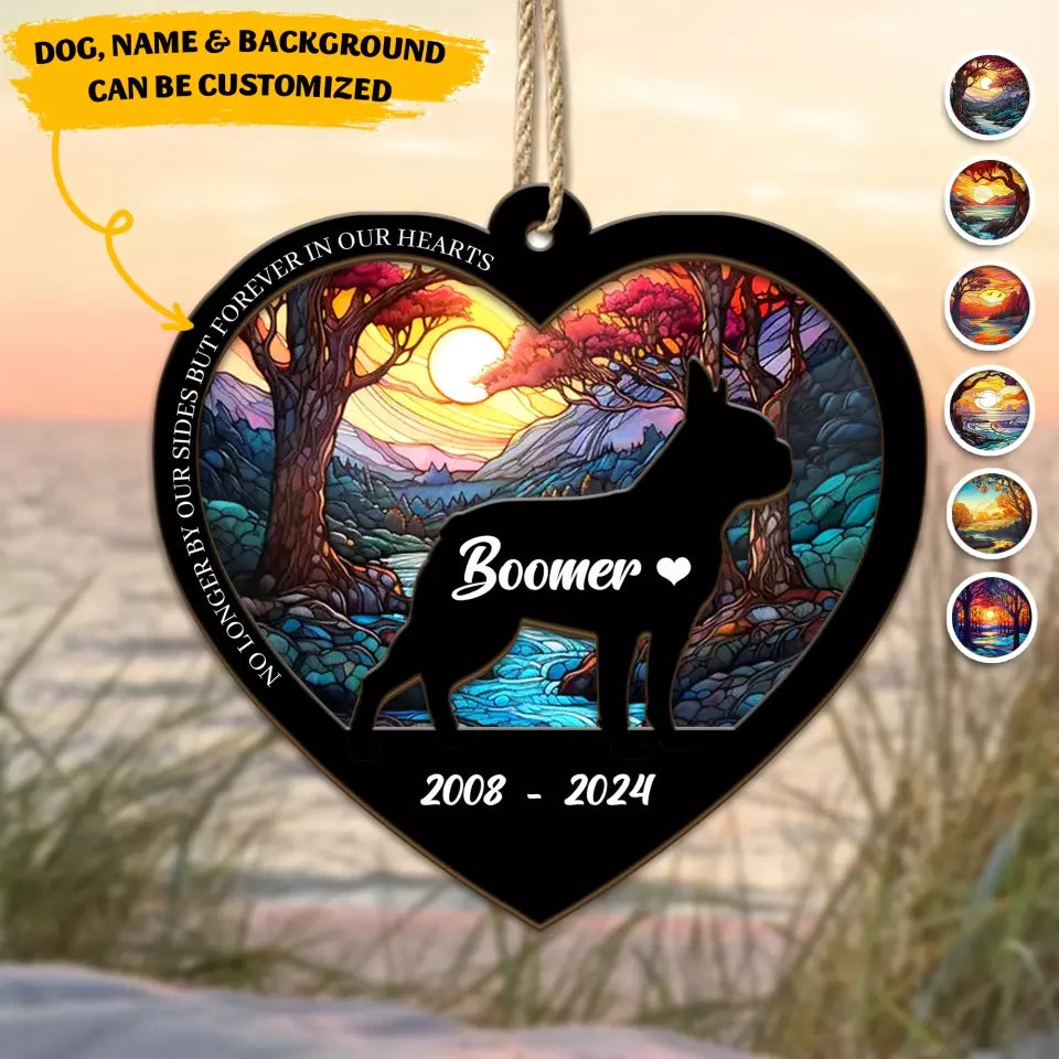 Personalized Loss Of Dog Sympathy Gift, Custom Dog Memorial Suncatcher, Dog Memorial Gift, Loss of Dog Gift, Dog Remembrance Gift 1706622966re