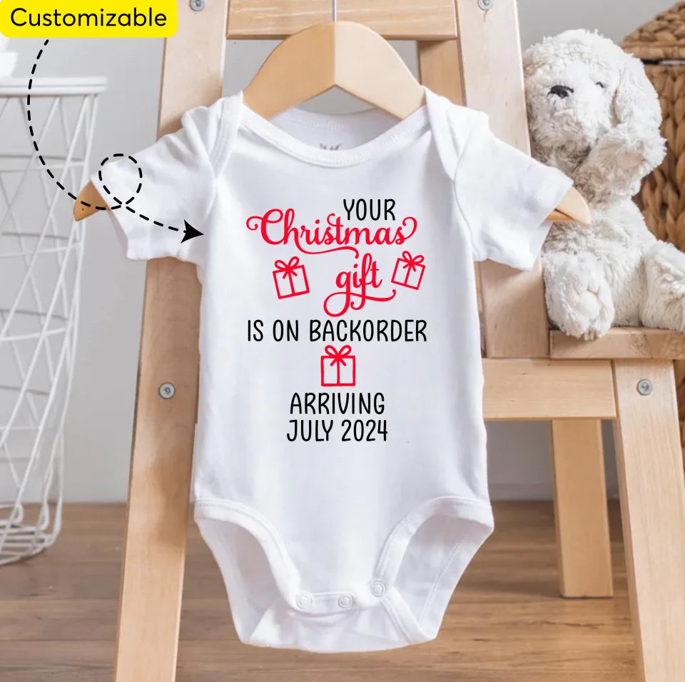 Your Christmas Gift, Baby Announcement, Baby Shower Gift, Baby Gift, Backorder Gift, Grandparents Gift, Christmas Baby, Layaway OS95