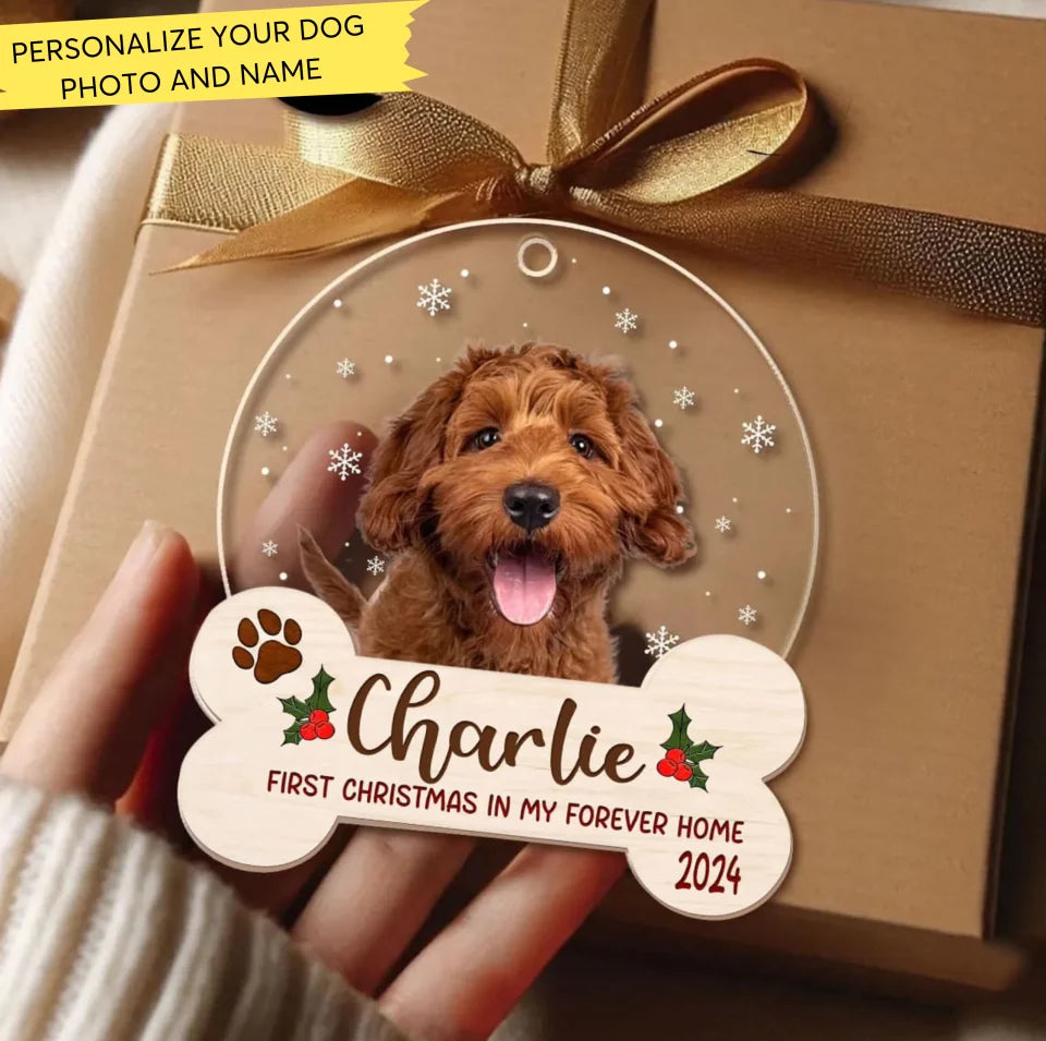 Dog Christmas Ornament Custom Dog Photo Ornament New Pet Gift Dogs Furry Joy Store