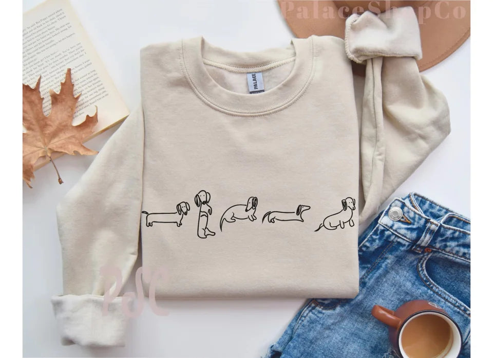 Dachshund Mom Sweatshirt | Dachshund Personalized Sweatshirt | Dog Personalized Gift | DachshundMama gift | Dachshund Gift SW114