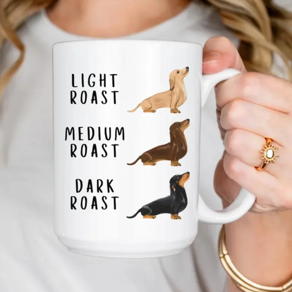 Dachshund Coffee Mug Wiener Dog Mug Dog Mom Gift Coffee Lover Tea Lover Present Pet Parent Gift Funny Dog Cup Animal Lover Ceramic Cup Hot