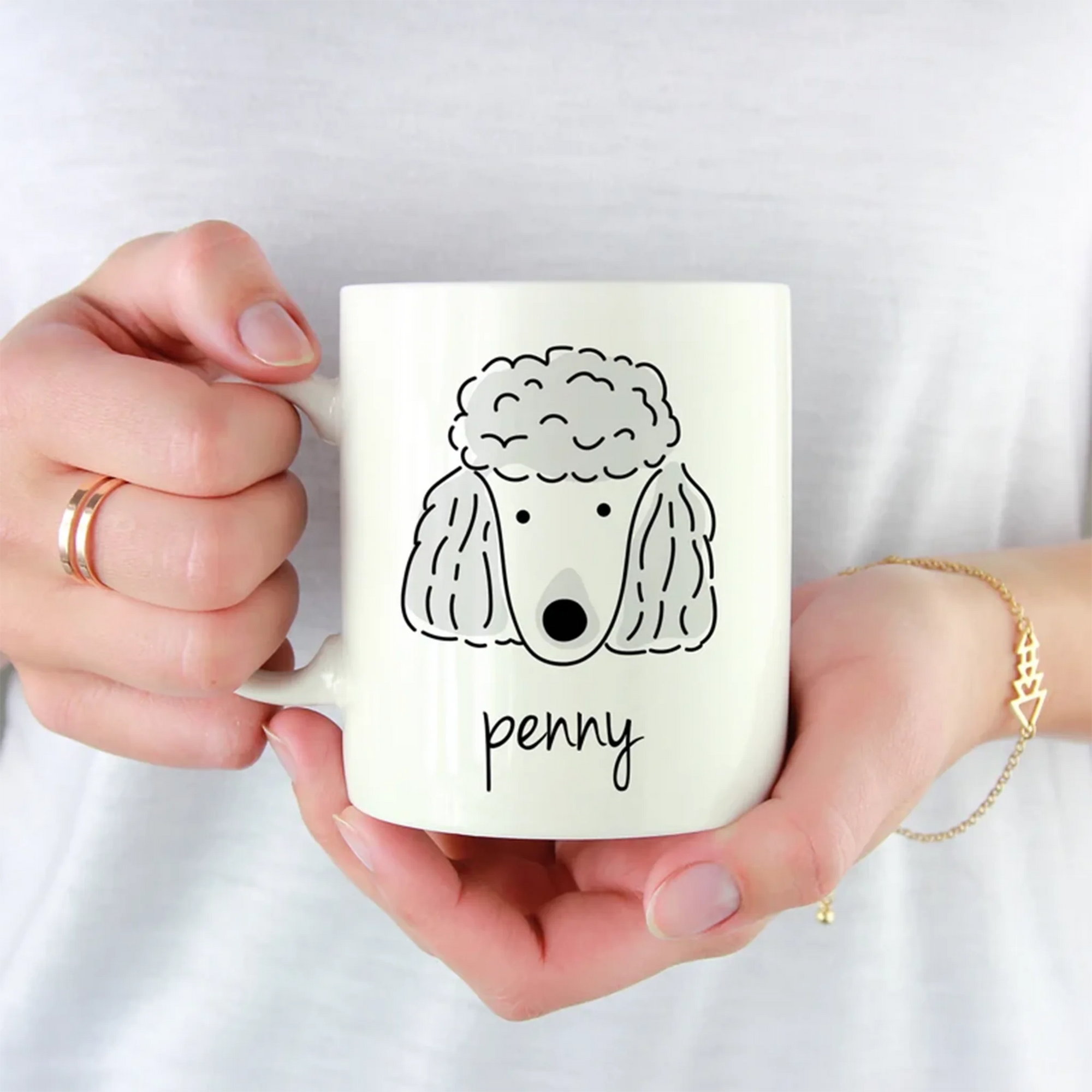 Poodle Mug, Personalized Dog Mug, Dog Lover Gift, Poodle Gifts