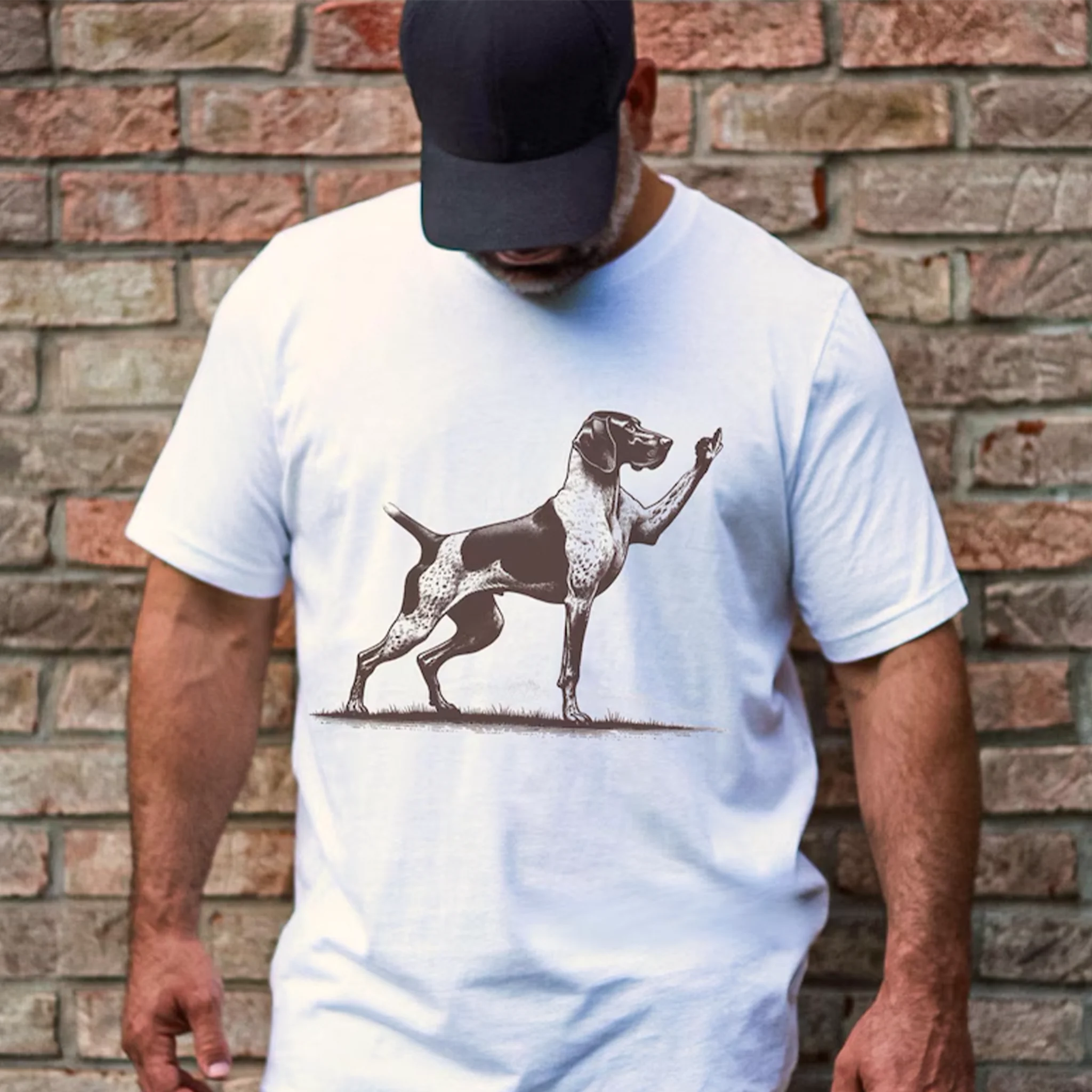 Rude Pointer Dog Shirt, Asshole German Shorthair Pointer Dog Person Shirt, GSP Gift For Dog Dad, Hunting Dogs Tshirt, Christmas Gift Him