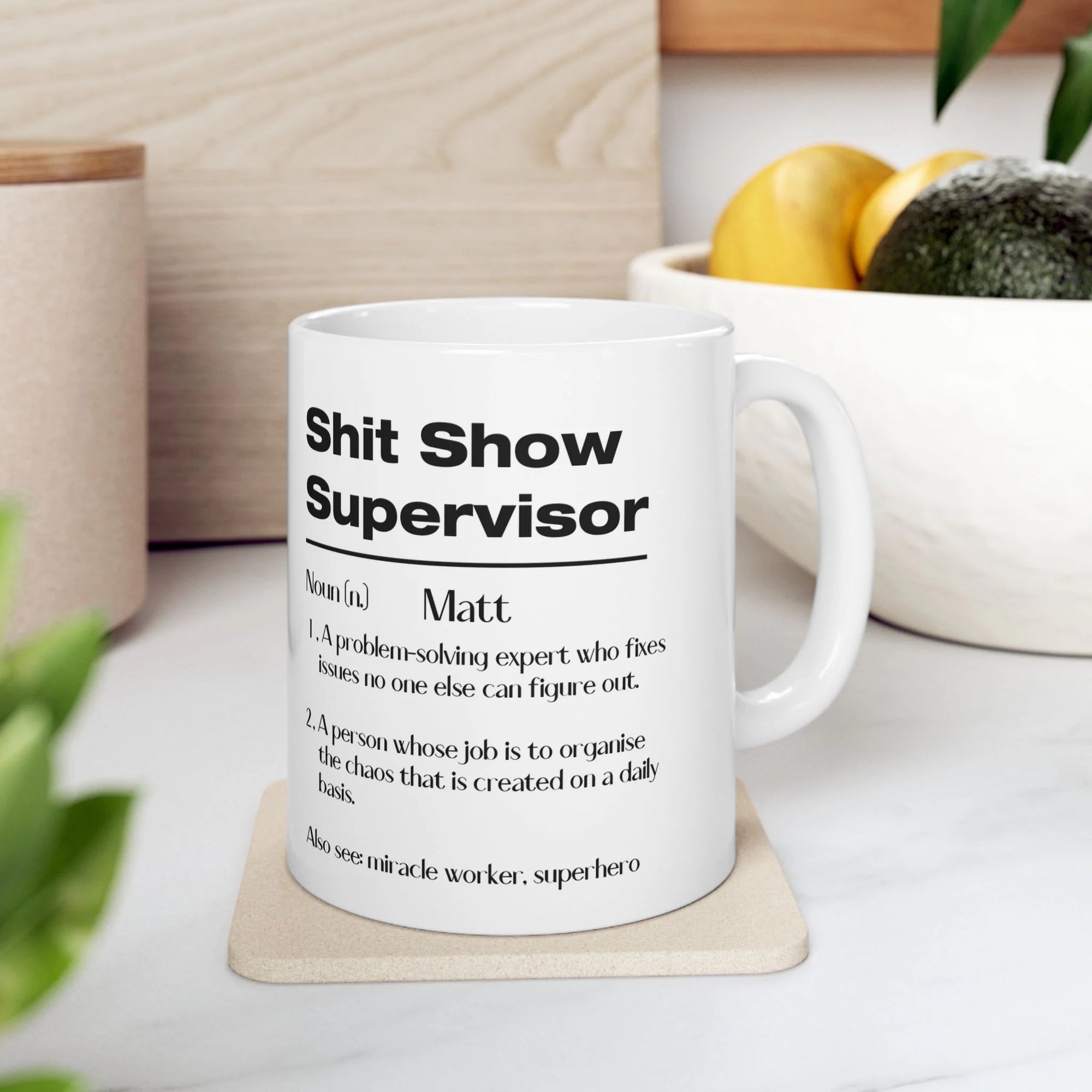 Shit Show Supervisor Coffee Cup, Boss Gift, Manager Mug, Funny Supervisor Gift, Office Humor Present, Gift for dad