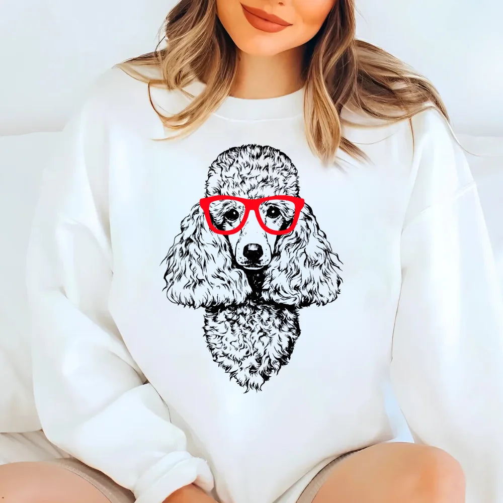 Poodle Shirt, Poodle Mom Sweatshirt, Cute Standard Poodle Gift, Poodle Lover Gift, Funny Dog Dad Gift, Dog Owner Tshirt