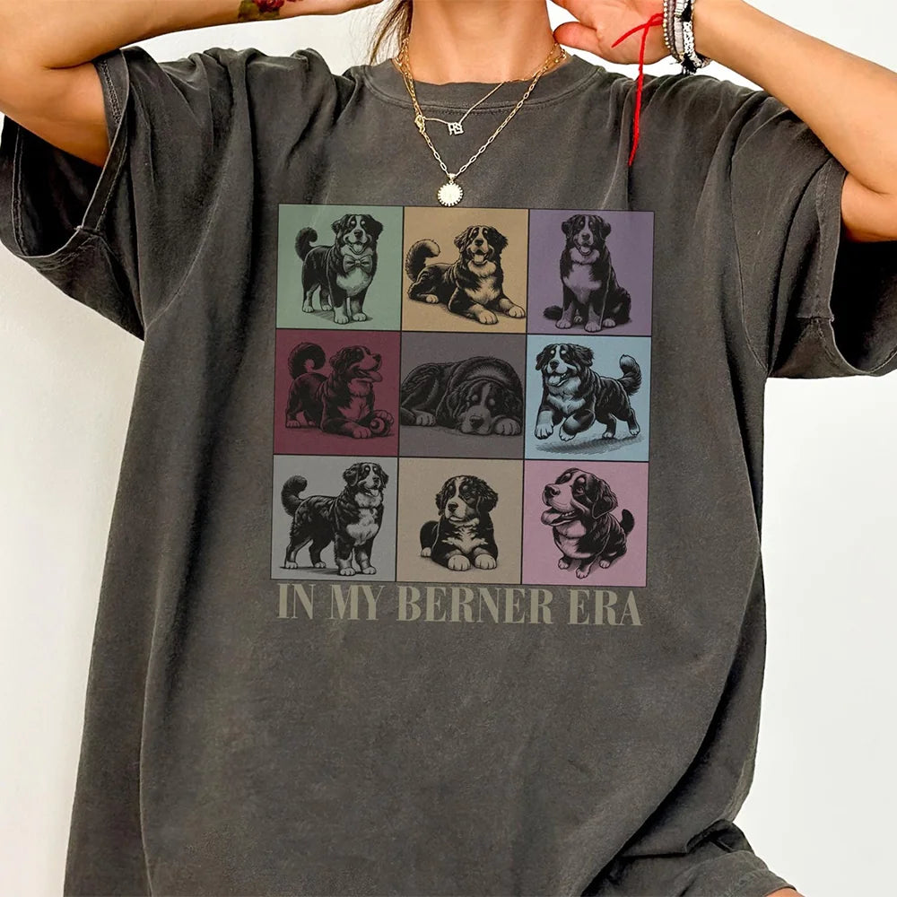 In My Bernese Mountain Dog Berner Era Shirt, Dog Mom Mama Lover Owner Tee T-shirt Tshirt Sweatshirt, Gift for Kids Women Birthday Christmas