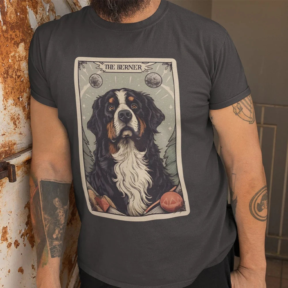 Bernese Mountain Dog t-shirt, The Berner Tarot Card Shirt Bernese Dog Mom Gift
