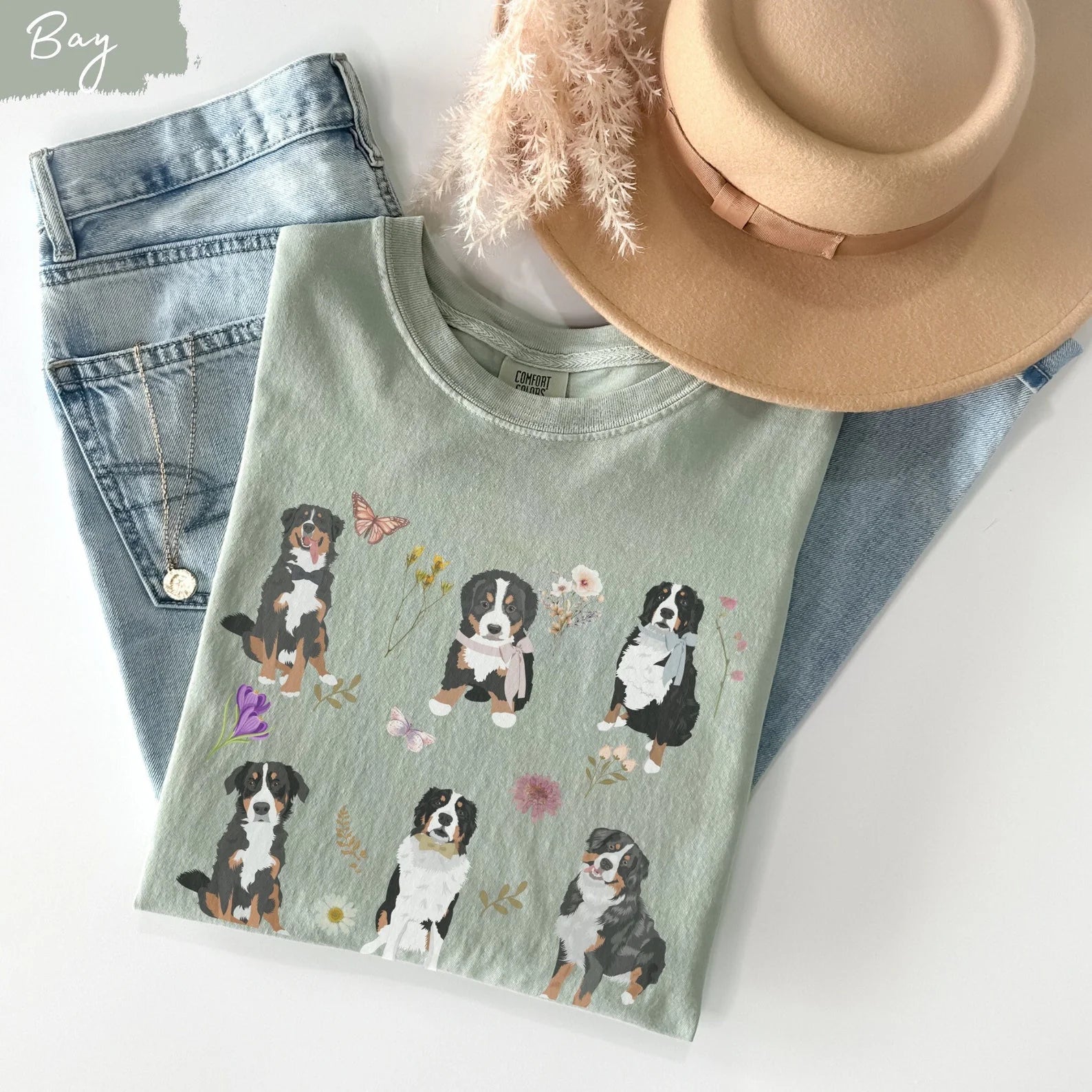 Bernese Mountain dog cottagecore t-shirt, Bernese Mountain dog, Bernese mountain dog mom, Bernese mountain dog gifts, Bernese dog gift,