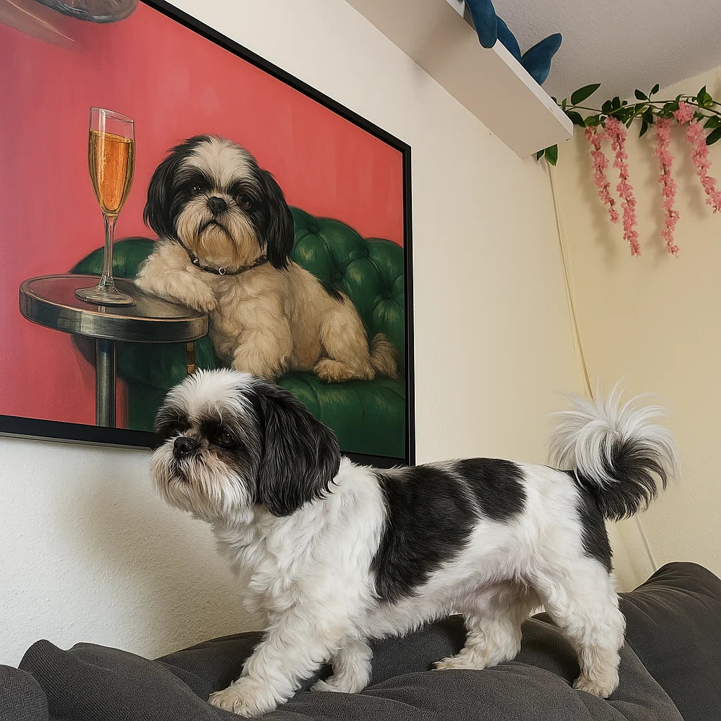 Personalized Custom Dog Poster - Hand-Drawn Pet Portrait for Home Decor