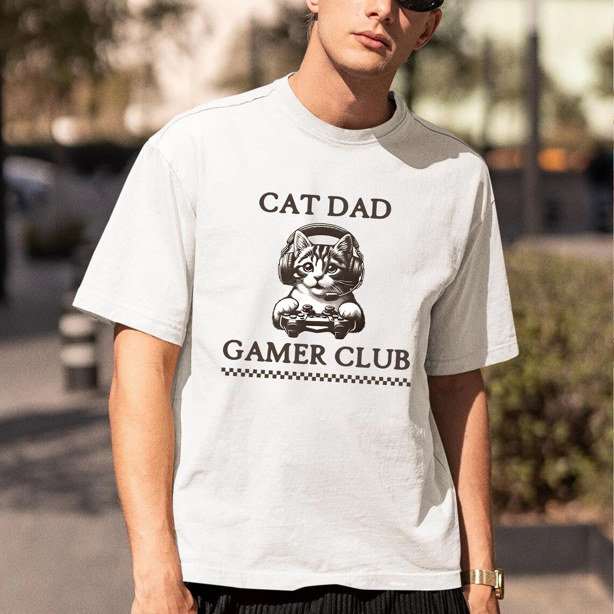 Gamer gifts, Gaming gifts, gifts for him, cat dad, cat dad gifts, gifts for gamer, gamer boyfriend, christmas gifts, cat dad T-shirt, gifts