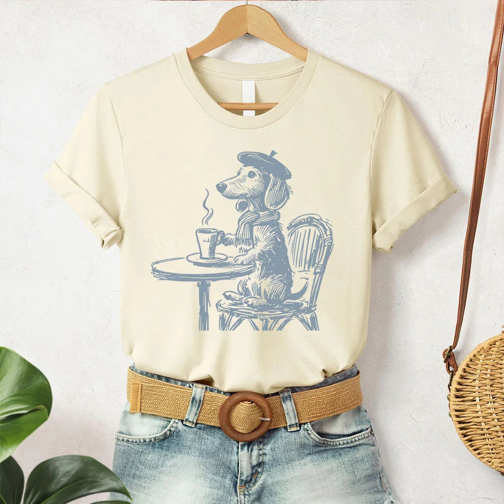 Dachshund Shirt, Cowboy Wiener Dog, Vintage Dog T-Shirt, Doxie Mom, Funny Dog Shirt, Weenie Gift, Desert Horse, Cactus Horseback Dog, UFO copy