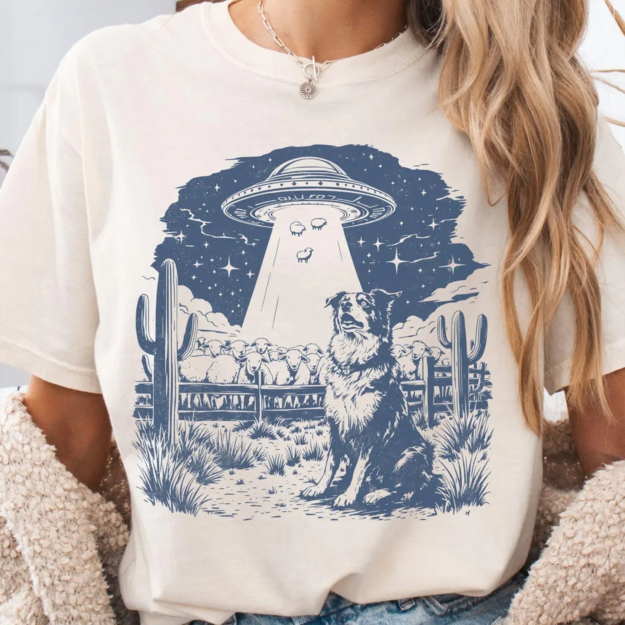 Border Collie Shirt, Dog mom gift, Cowboy Dog Tee, Working dog t-shirt, Farm Dog Gift, Country Life Tee, Gift for Dog Lovers