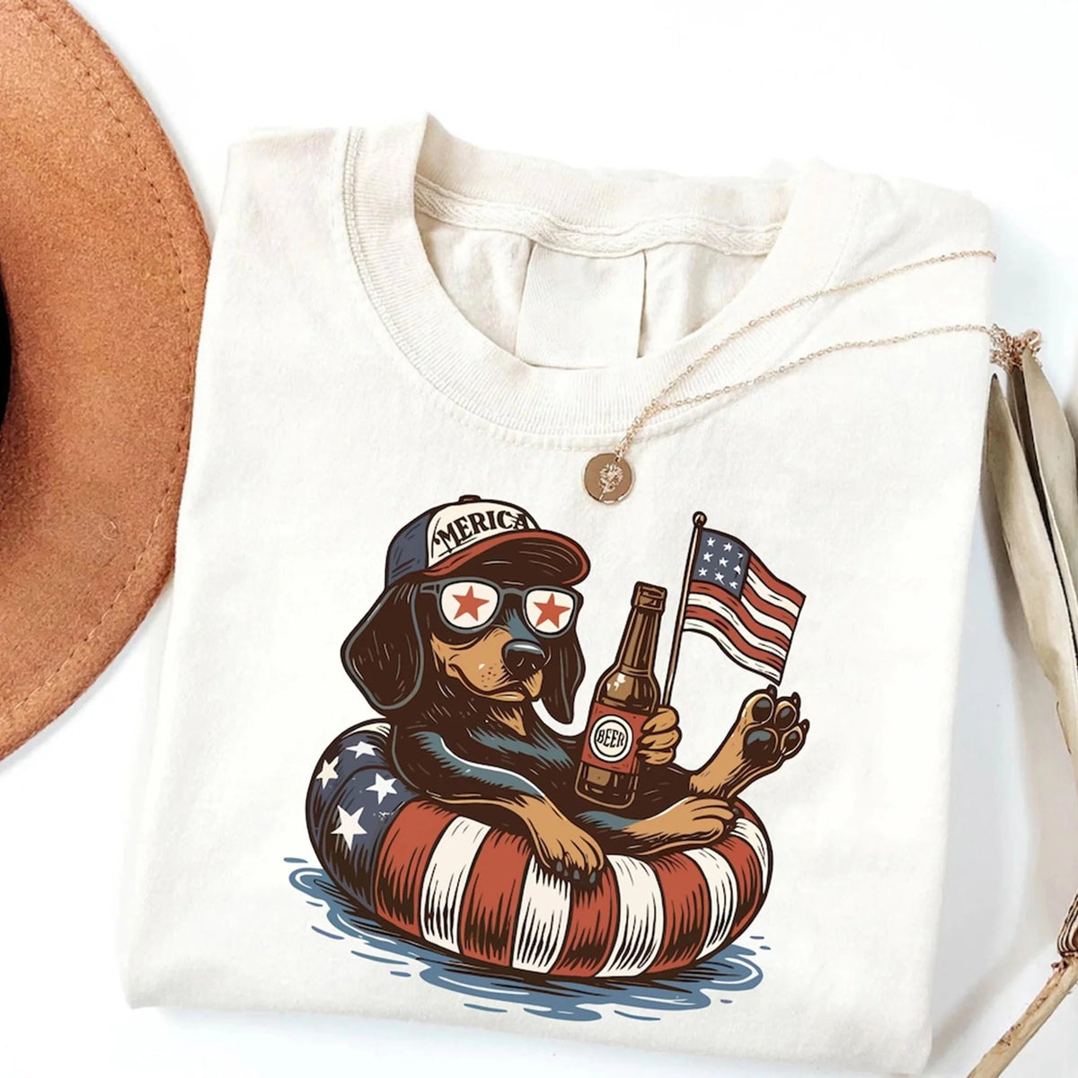 Funny 4th of July Shirt,Dachshund 4th Of July Tee,Dog Lover T-Shirt,Patriotic Dog Gift,American Flag Shirt,Dog Mom Gifts