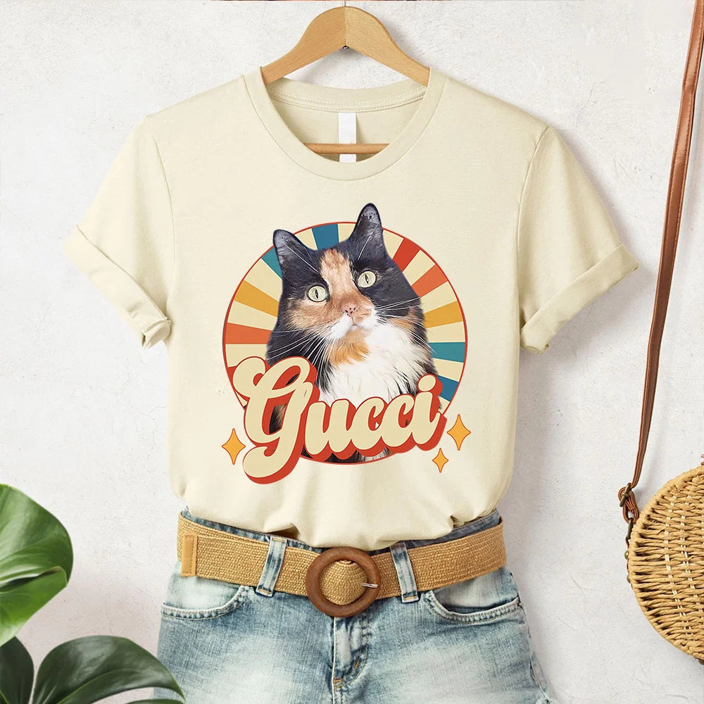 Persionalized Comfort Color Custom Dog T-Shirt, Custom Pet T-Shirt, Retro Pet Shirt, Dog Remembrance Gift