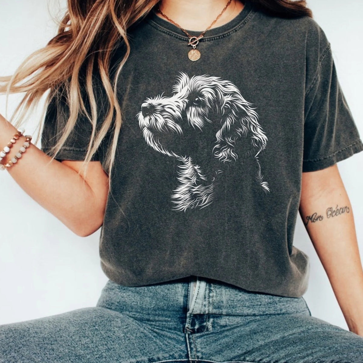 Goldendoodle Silhouette T-Shirt, Goldendoodle Tshirt, Gift for Doodle Mama, Doodle Owner Tee Dog Lover Shirt, Goldendoodle