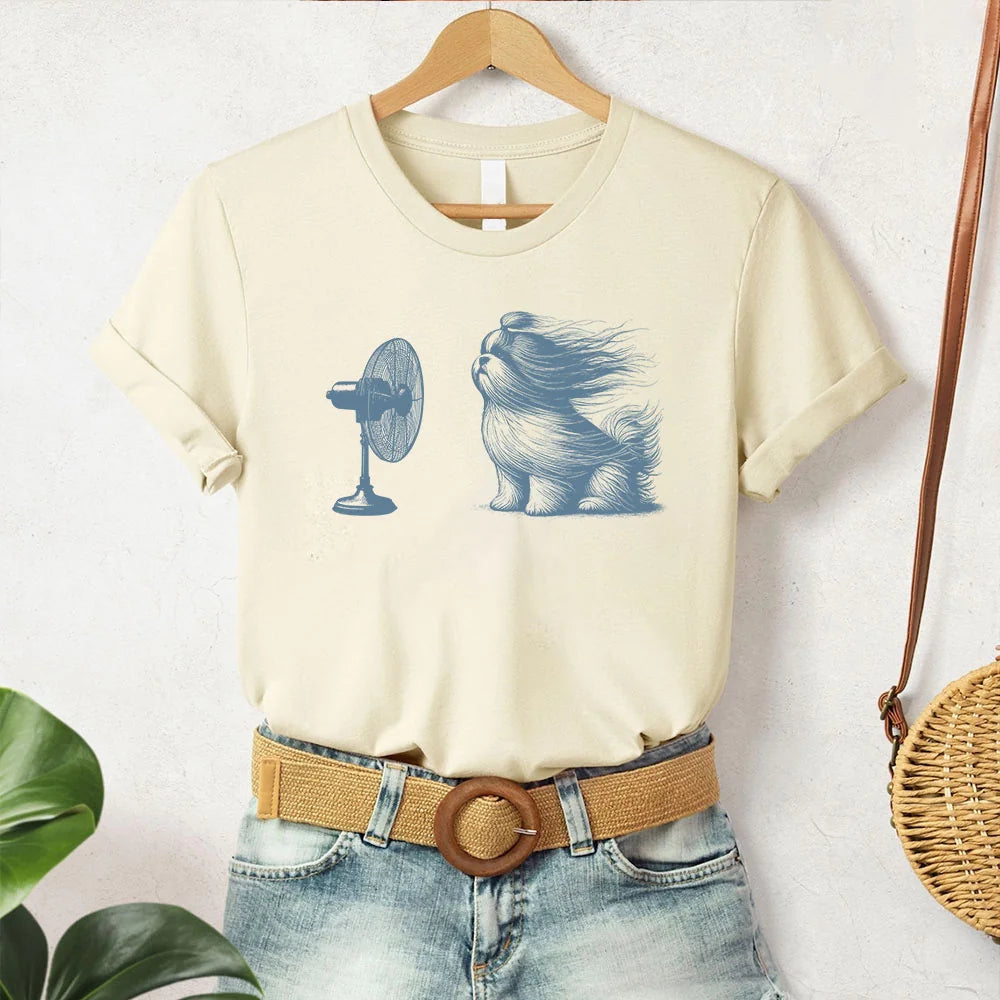 Shitzu Shirt, French Dog, Vintage Dog T-Shirt, Shih Tzu Mom, Funny Dog Shirt, Shih Dad Gift, Paris France Beret tshirt