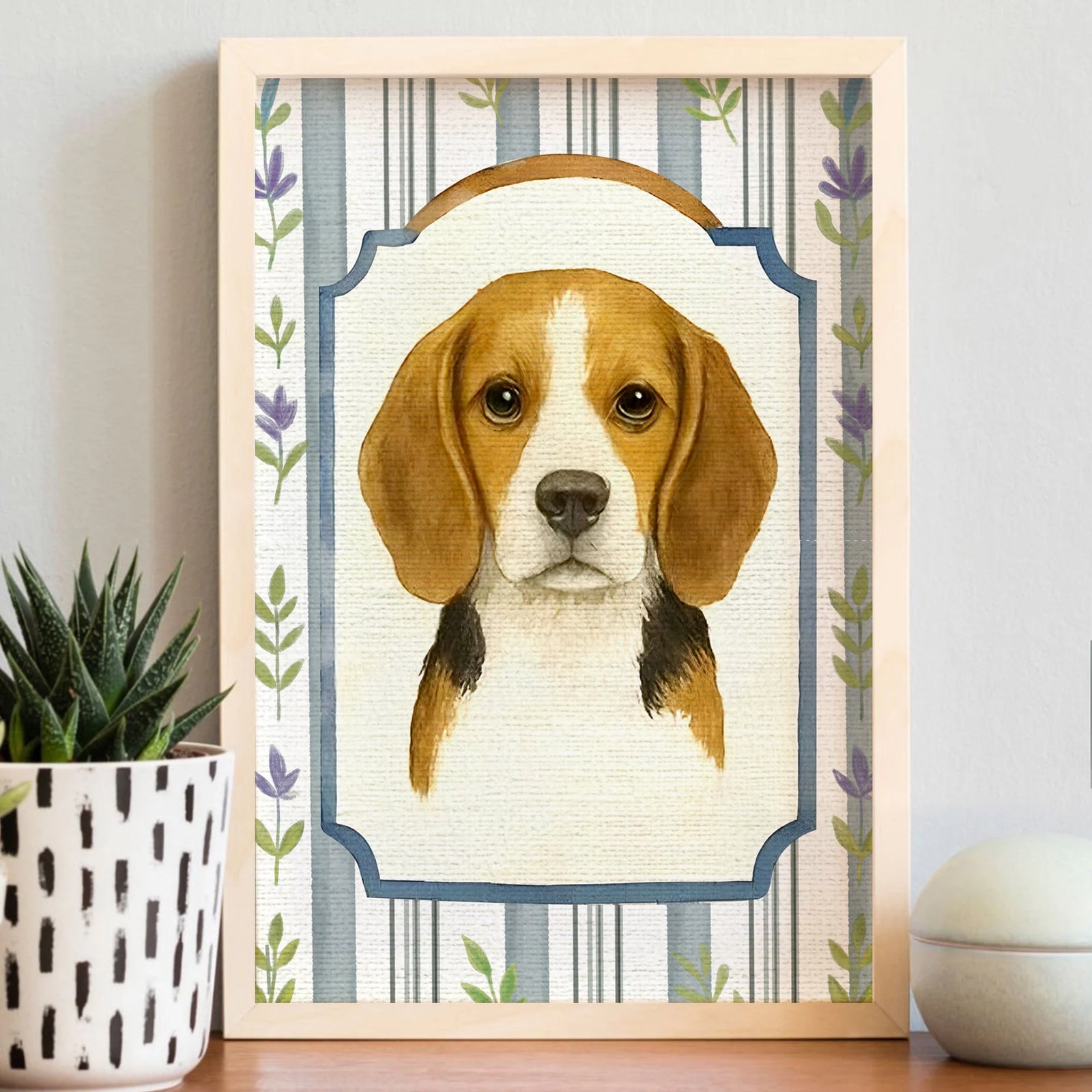 Personalized mini Custom Watercolor Pet portrait canvas, Dog Portraits from Photos, Dog Portraits From Photos