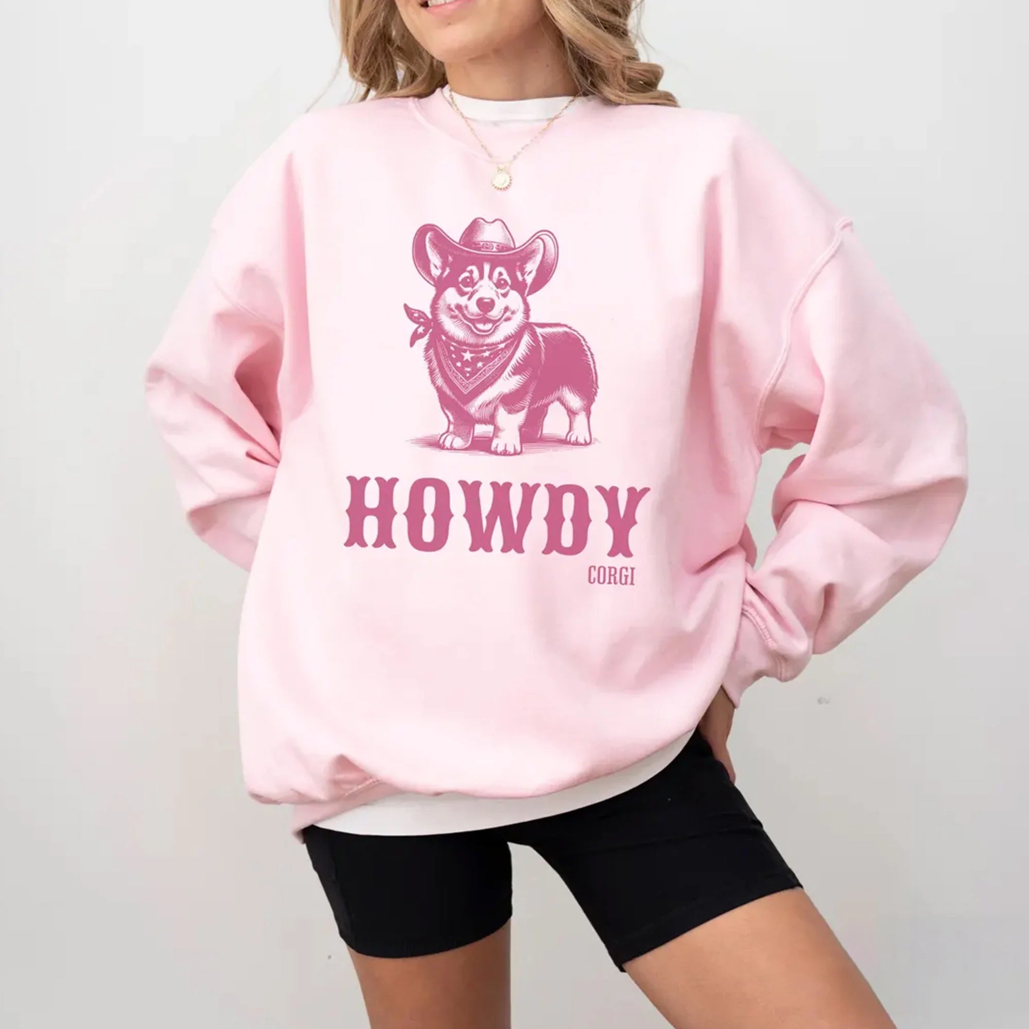 Howdy Corgi Cowboy Sweatshirt, Corgi shirt, Corgi, Dog Cowboy Shirt, Corgi mom, Corgi gift, Dog Western, Corgi lover, Corgi