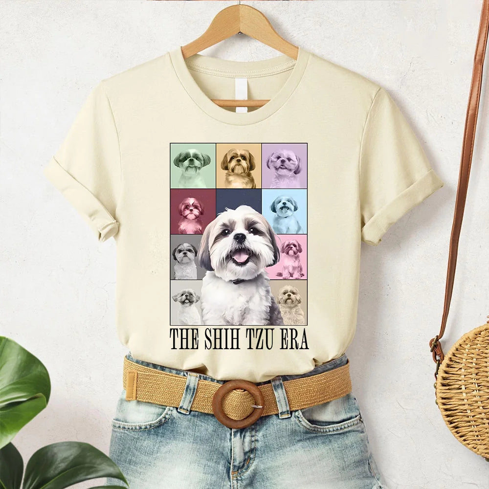 Personalized Shih Tzu Era Shirt – Custom Saying Dog T-Shirt – Tzu Mom Gift, Japanese Dog Lover Tee, Shihtzu Gift