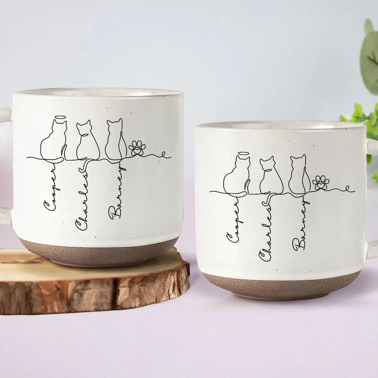 Personalized Pottery Mug for Cat Lovers – The Perfect Gift for Cat Moms & Dads