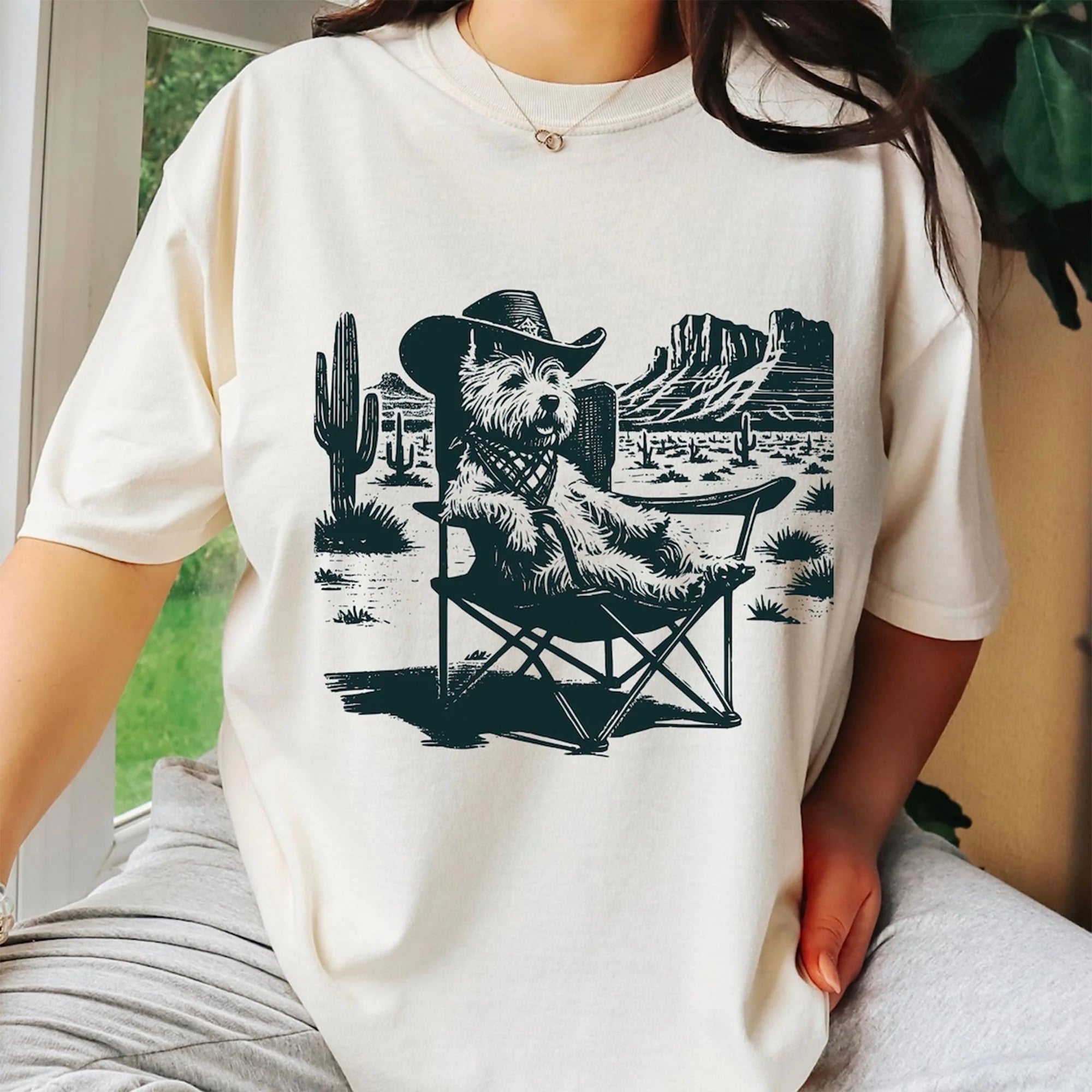 Vintage Westie UFO Shirt – Western Cowboy Westie Tee, Retro Alien Dog T-Shirt, Perfect Gift for Westie Mom, Dad & Dog Lovers