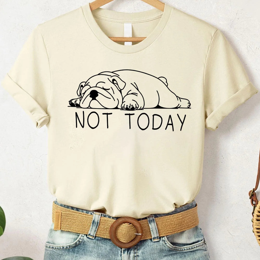 English Bulldog Tee | Not Today Lazy Dog Shirt | Bulldog Mom Shirt | Funny Bulldog T-Shirt | English Bulldog Lover | Bulldog Tee