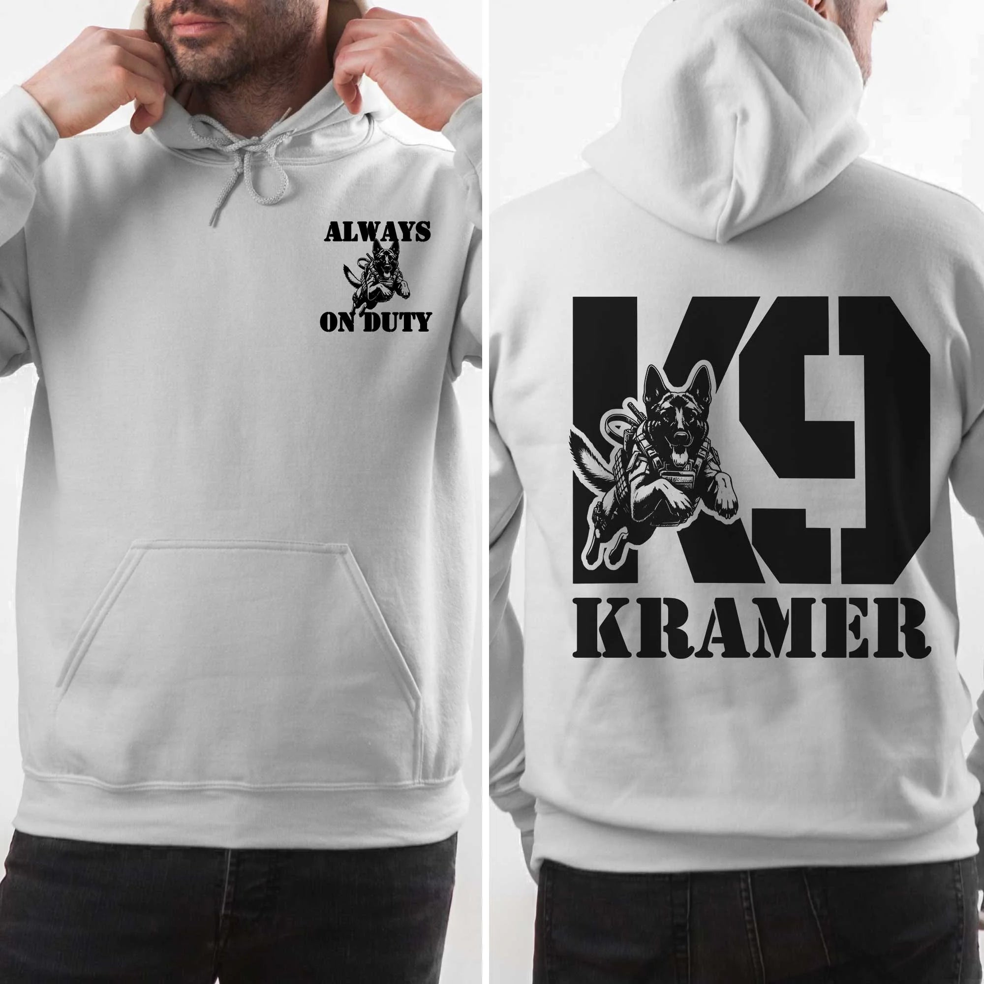 K9 hoodie Personalized Malinois Dog Training Gift, Custom K9 Handler Police Dog Unit Shirt, Military Dog Shirt, Law Enforcement Gift for men