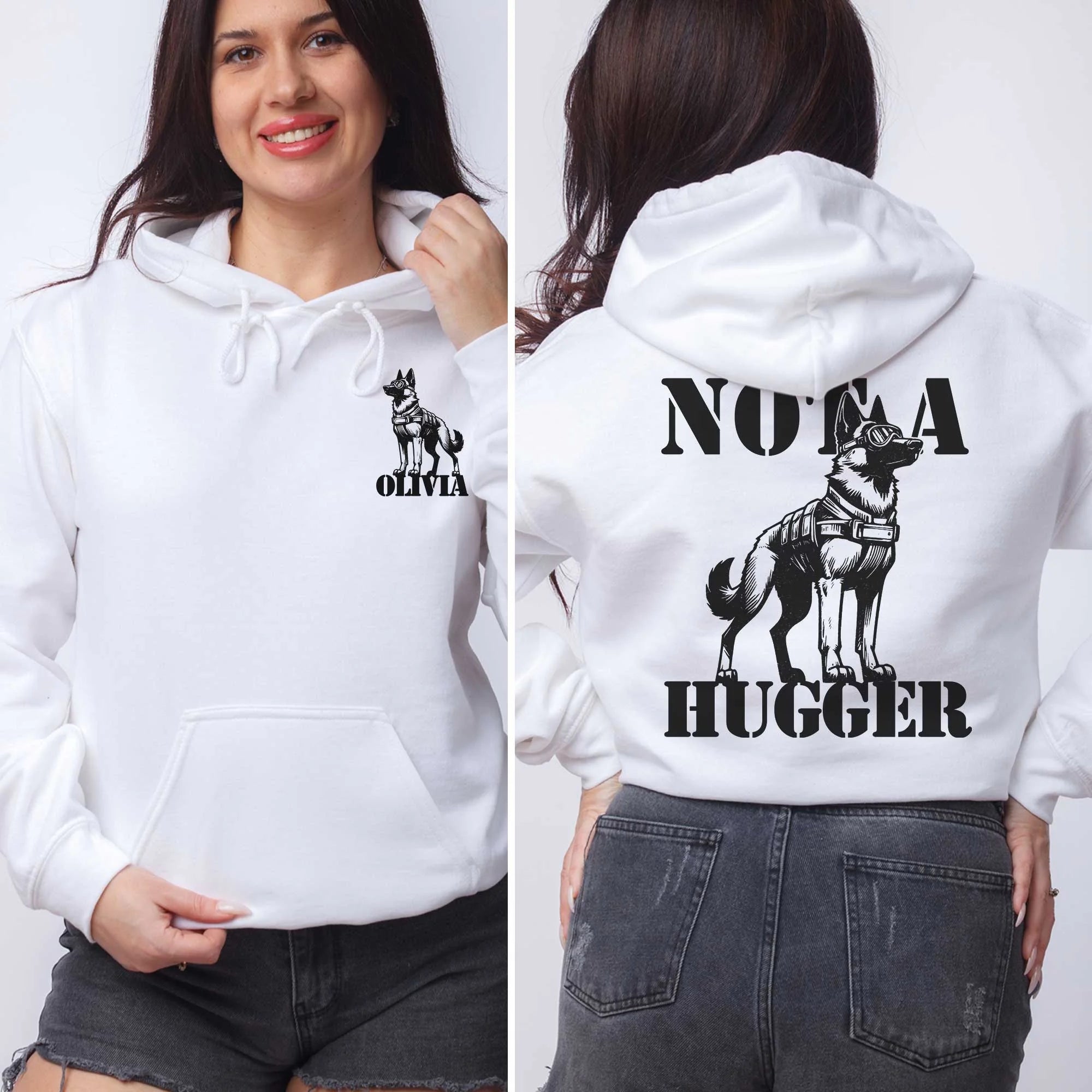 Custom K9 hoodie – German Shepherd Shirt, Belgian Malinois, Personalized Dog Lovers Gift, K9 Working Dog, Tactical Dog, Dog Trainer gift
