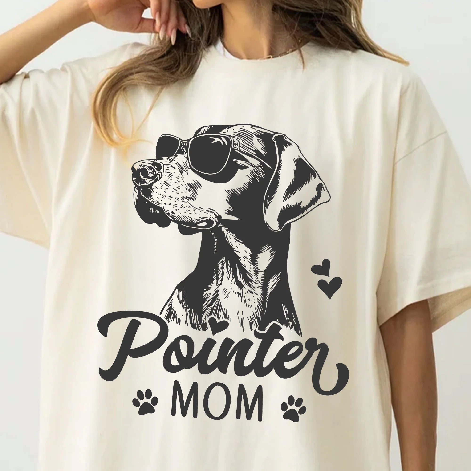 Pointer Mom T-shirt, Unisex Women's Shirt, German Shorthaired Pointer GSP Owner, Best Dog Mom Gift