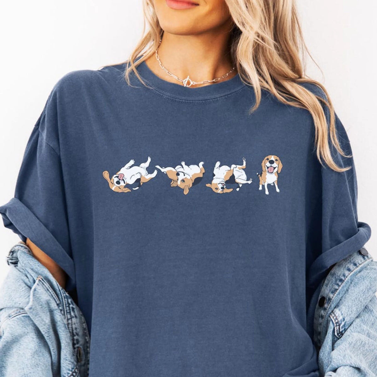 Beagle Comfort Color T-shirt Dog Mom Dad Gift Funny Happy Smiling Puppy Tee Cute Pet Lover Present Fathers Day Mothers Day Beagle gift