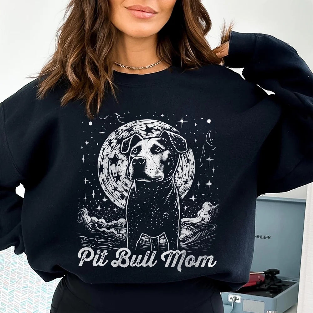 Pit Bull Mom Sweatshirt, Pitbull Mama Shirt, Dog Mom Sweatshirt, Gift for Pittie Mom, Pitbull Owner Gift, Pit Bull Dog Mom Gifts, Pitty Mom