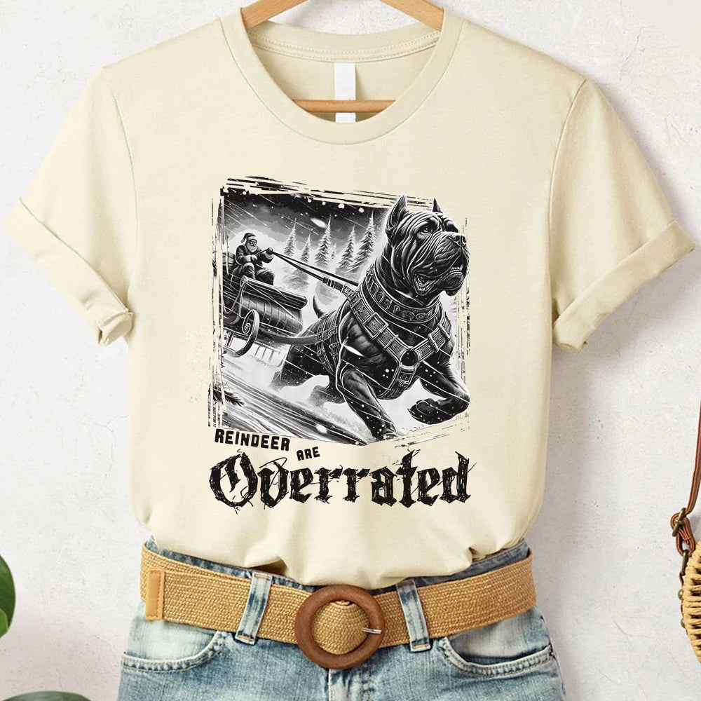 Cane Corso Christmas Sweatshirt Dog Owner Gift, Cane Corso Lover Gift, Reindeer are Overrated, Cane Corso Gifts