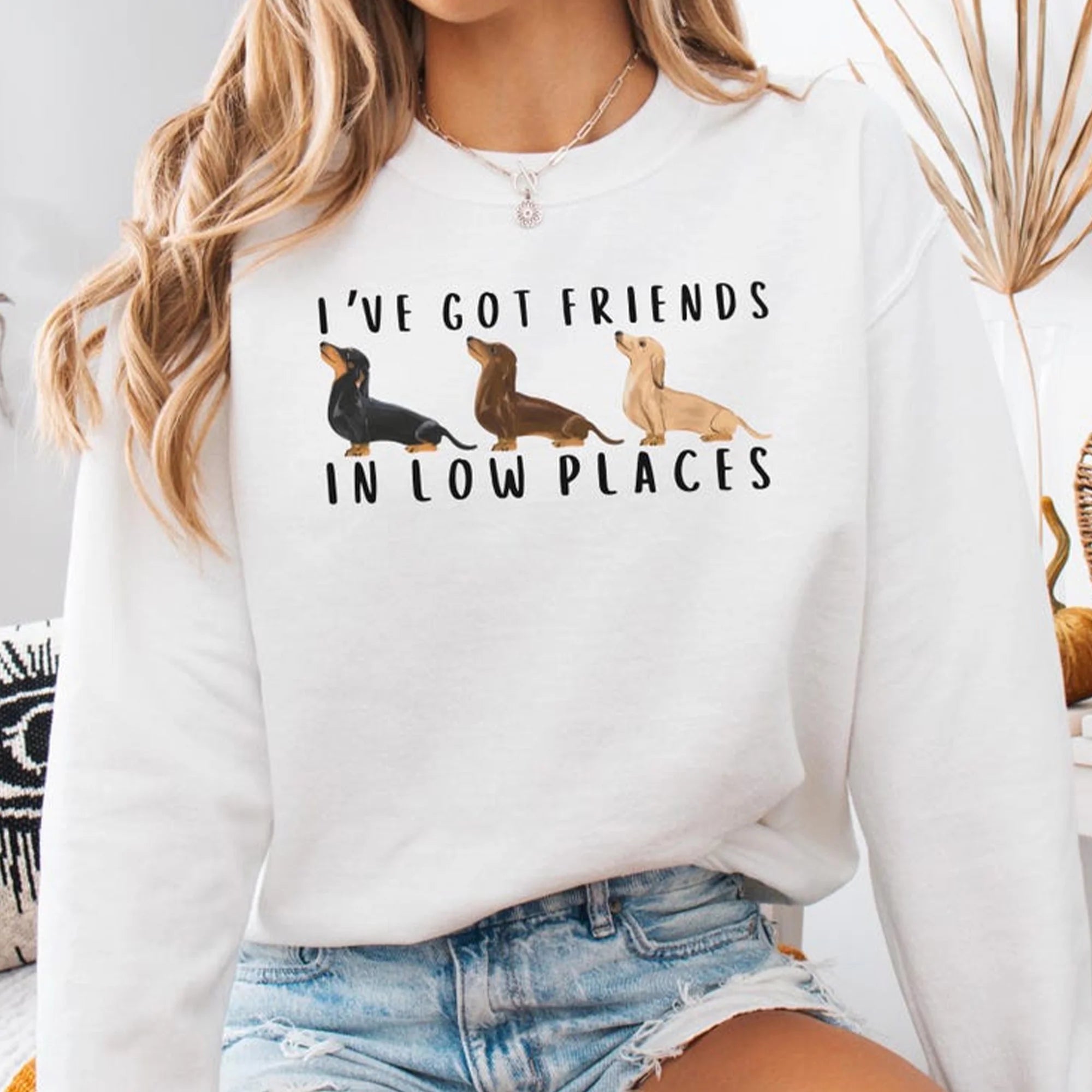 Funny Dachshund Sweatshirt Gift for Dachshund Lover Crewneck Doxie Dog Sweater for Dachshund Mom Gift Weiner Dog Sweatshirt for Doxie Mom