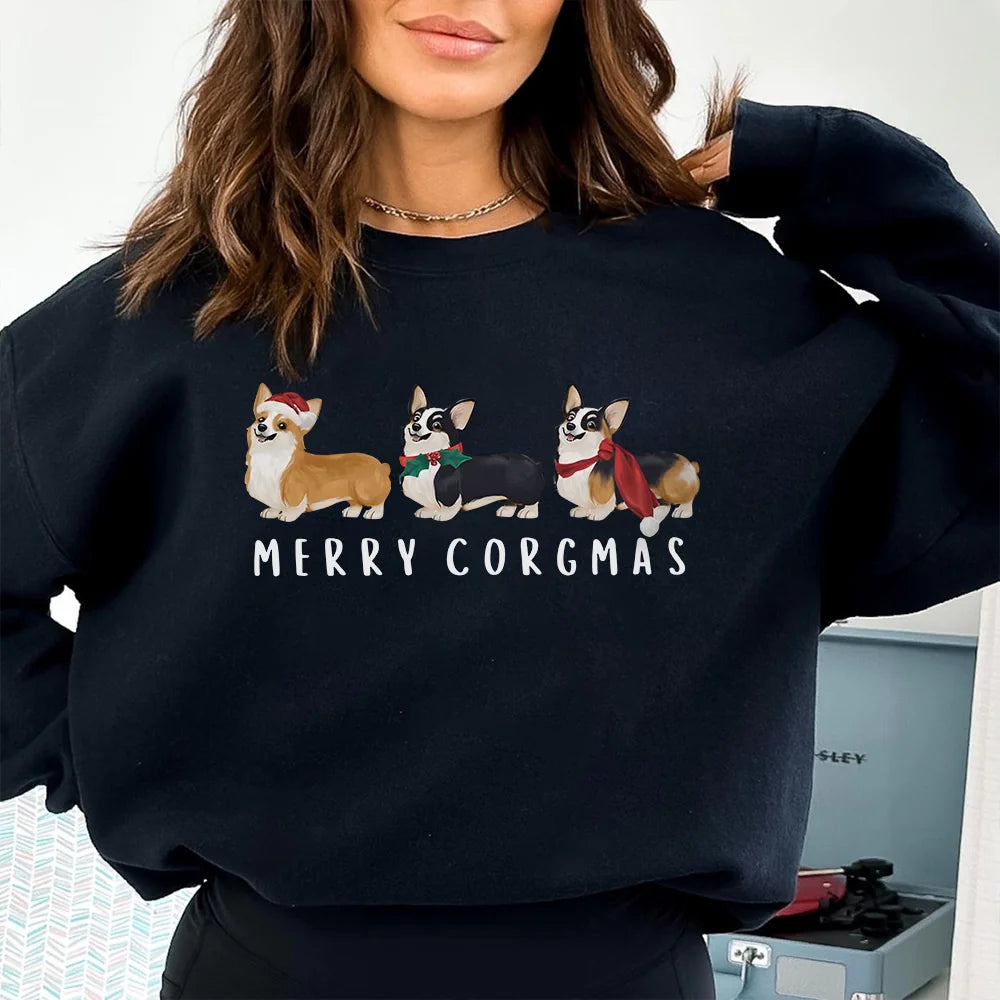 Corgi Christmas Sweatshirt Xmas Corgi Sweatshirt Corgi Mom Sweatshirt Corgi Mom Gift Corgi Lover Gift for Corgi Mom Corgi Lover Crewneck
