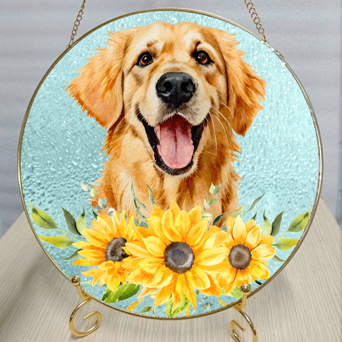 Window Stained Glass Pet Memorial, Custom Dog or Cat Portrait, Pet Loss Gift, Mini Remembrance Keepsake Art