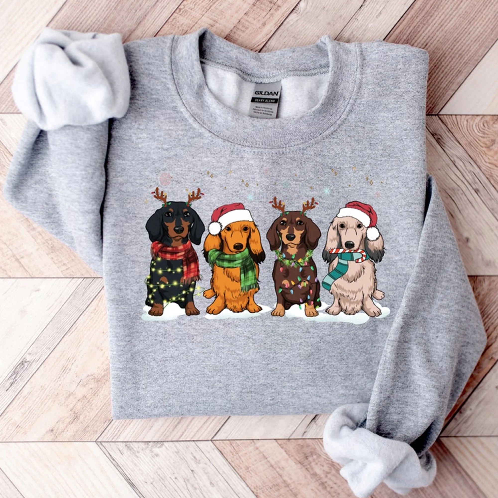 Dachshund Christmas Sweatshirt, Christmas Dog Shirt, Dachshund Shirt, Dachshund Mom Shirt, Dog Lover Shirt, Dachshund Lover Shirt, Xmas gift