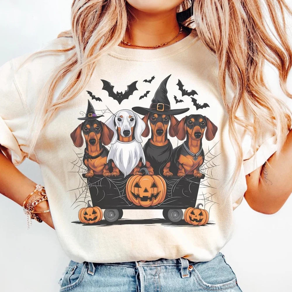 Dachshund Halloween Tshirt, Dachshund Halloween, Wiener dog, doxie, Dachshund mom