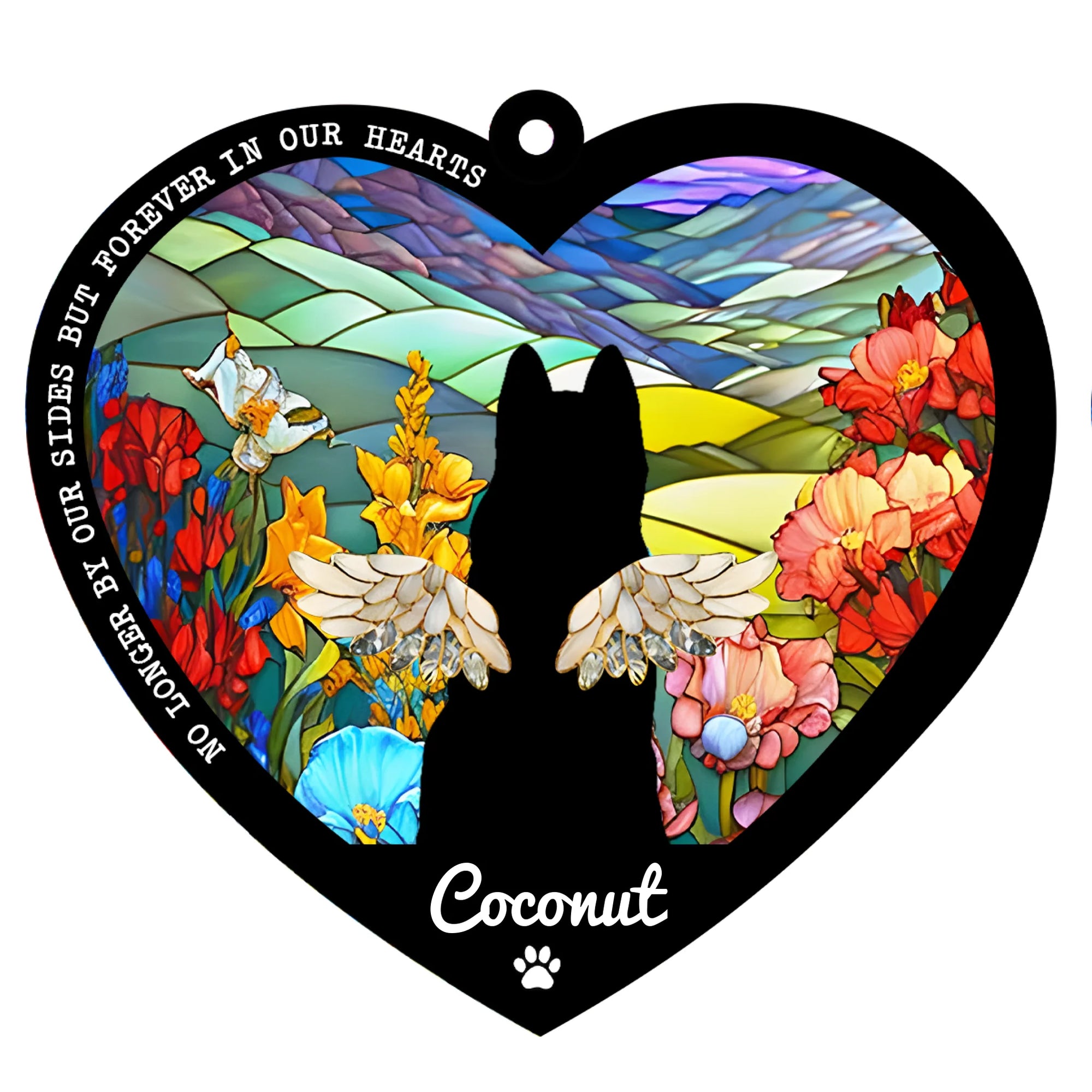 Personalized Name Dog Suncatcher, Personalized Couple Dog Memorial Suncatcher, Dog Memorial Gift, Puppy Loss Gift,In Loving Memory 1738981441
