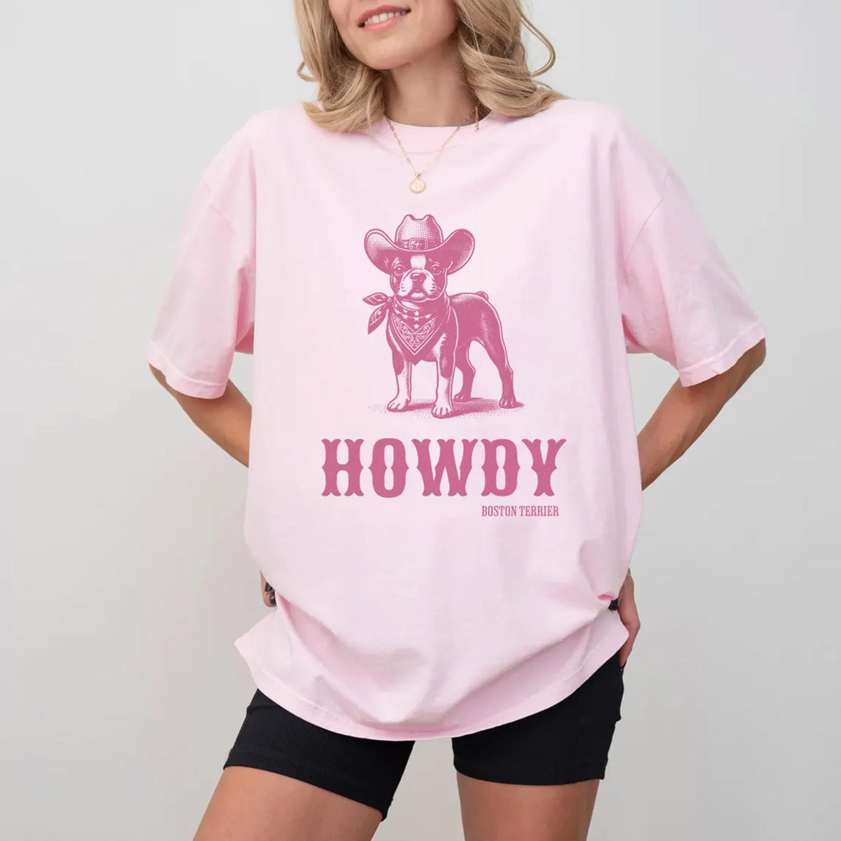 Howdy Boston Terrier T-Shirt, Boston Terrier Shirt, Boston Terrier, Boston Terrier Dog, Boston Terrier gifts, Dog Cowboy
