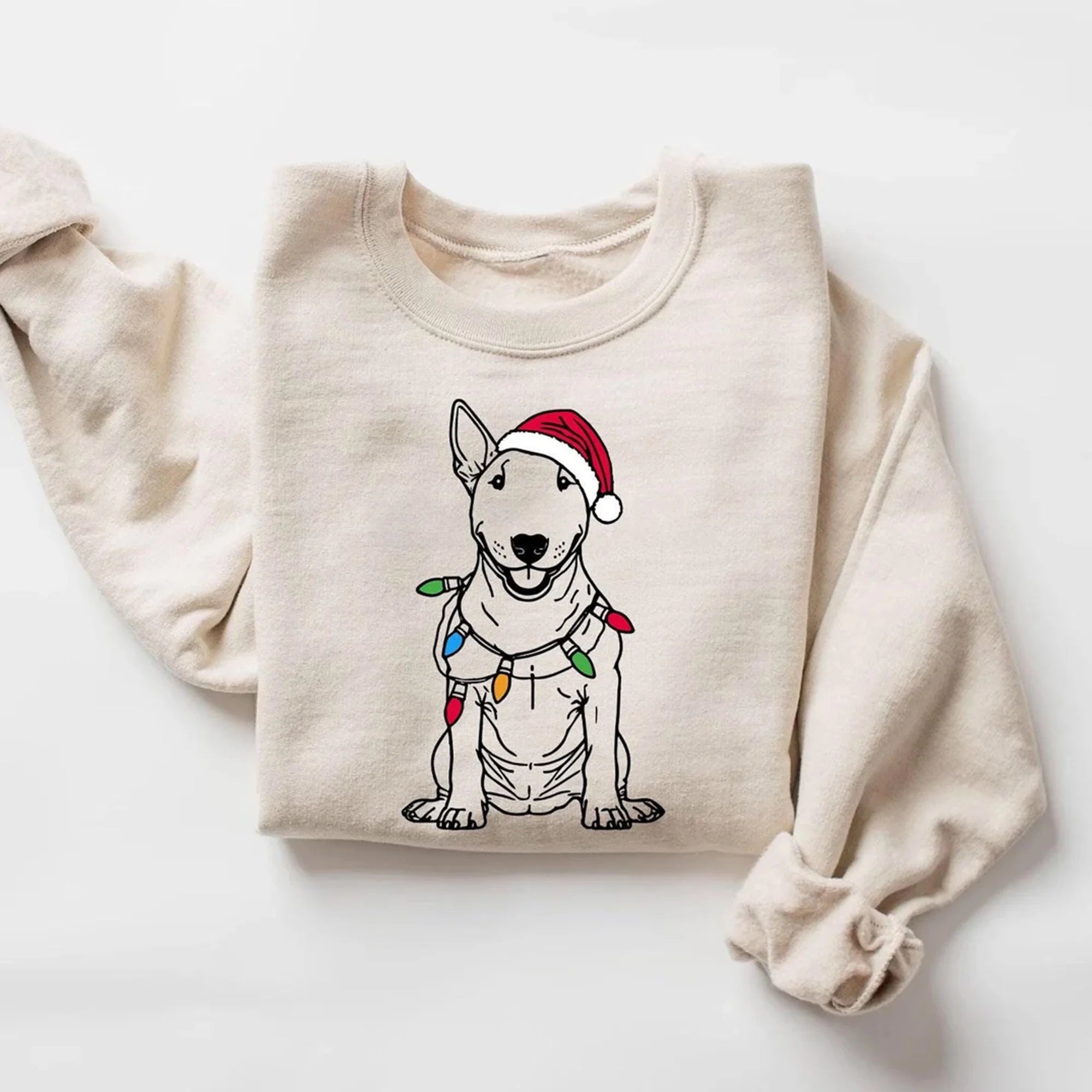 Bull Terrier Christmas Sweatshirt | Xmas Bull Terrier Sweater | Christmas Bull Terrier | Bull Terrier Lover | Holiday Dog Sweater