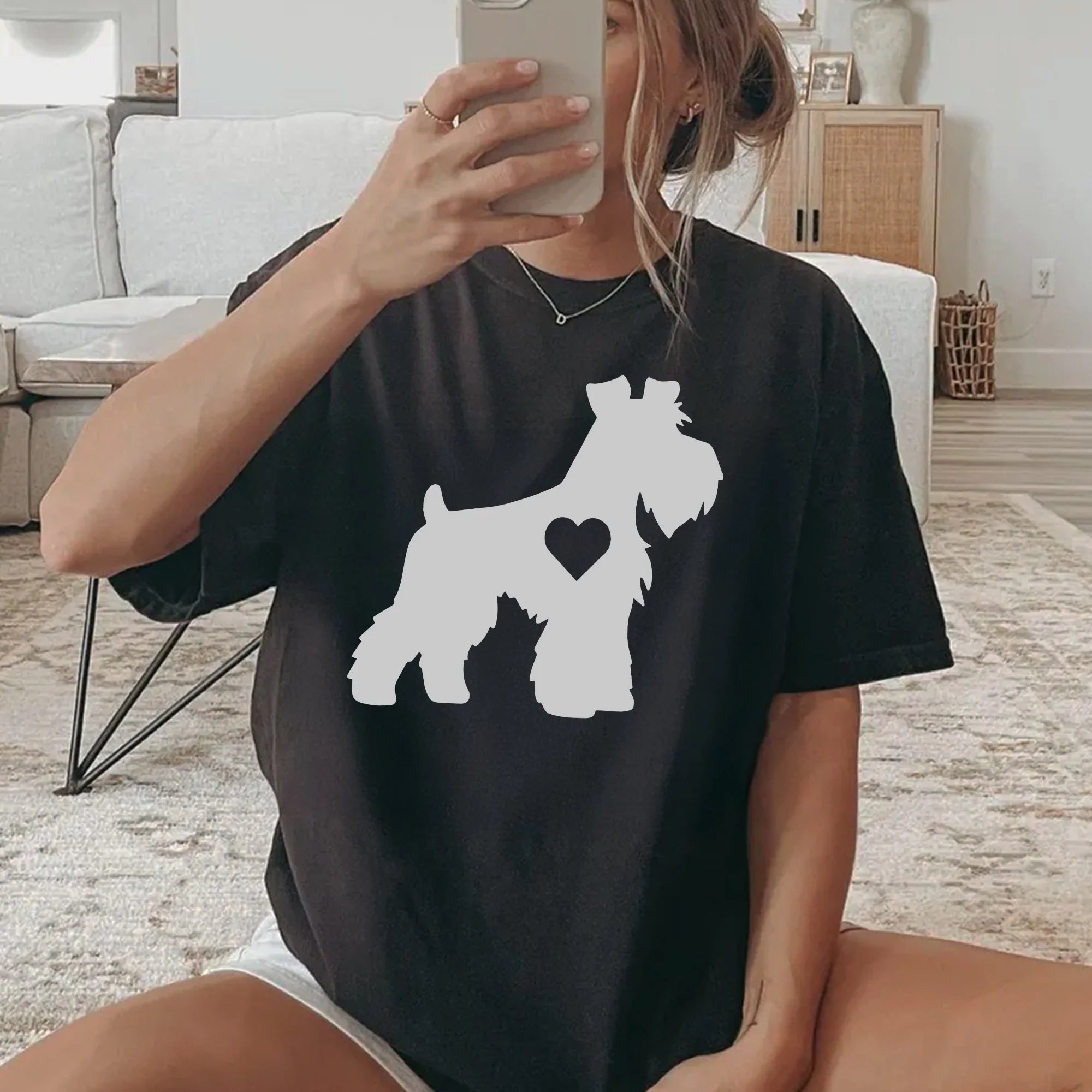 Schnauzer Mom Shirt for Dog Mom Gift, Schnauzer Mom T-shirt for Women, Schnauzer Gifts for Her, Schnauzer Shirt for Mom, Dog Mom Shirt