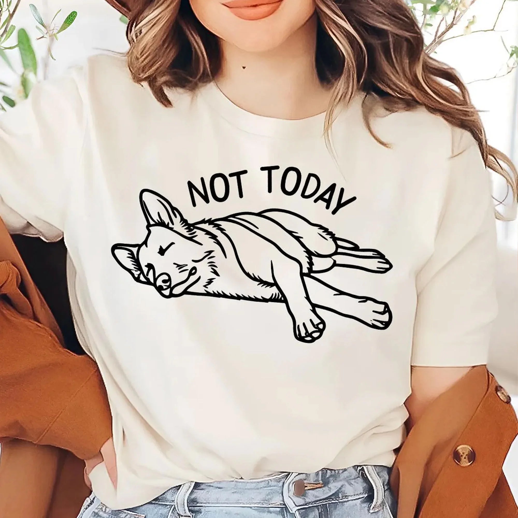 Funny German Shepherd Not Today T-Shirt | Cute Shepherd Tee | Sarcastic Dog Lover Shirt | German Shepherd Funny Shirt | GSD Mom Dad Gift