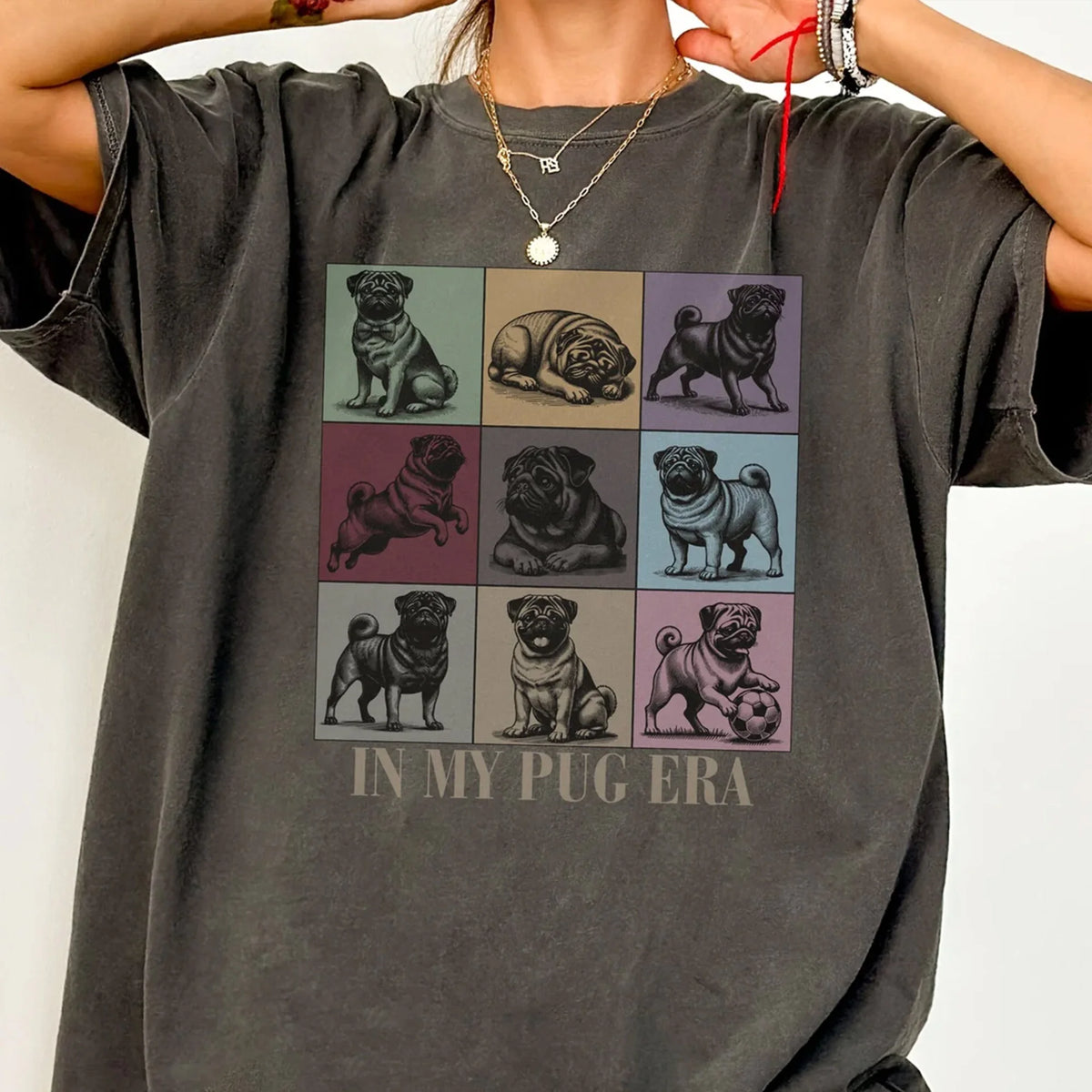 In My Pug Era Shirt, Dog Mom Mama Tee T-shirt Tshirt Sweatshirt, Dog Lover Owner Gifts, Gift for Kids Women, Mothers Day, Birthday Christmas