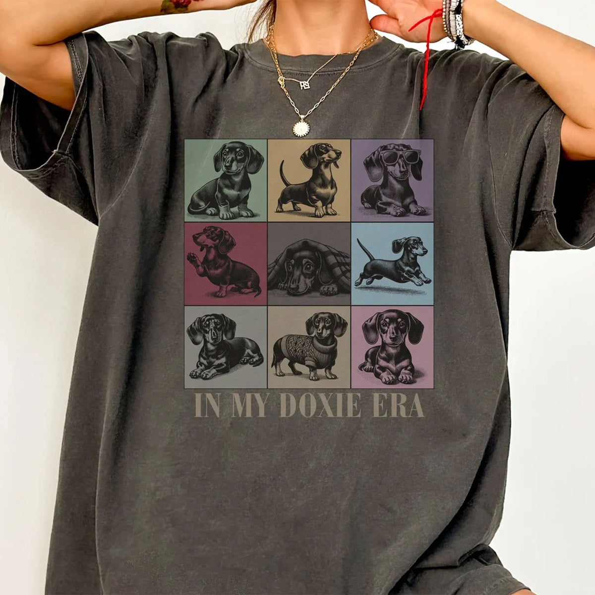 In My Doxie Dachshund Era Shirt, Trendy Dog Mom Tee, Graphic Dog Mama T-shirt, Gift for Dog Lovers Tshirt Sweatshirt, Mothers Day, Birthday