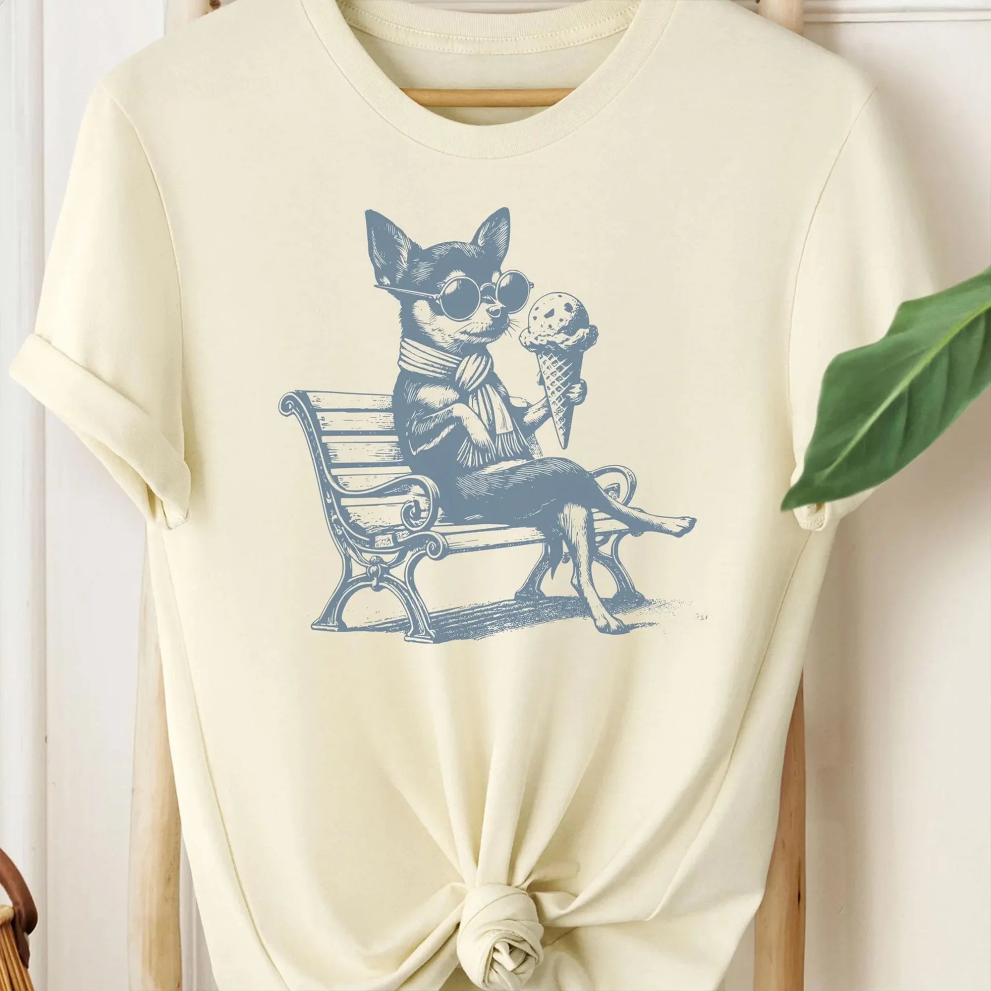 Chihuahua, Chihuahua T-Shirt, Chihuahua Ice Cream TShirt, Vintage Dog T-Shirt, Chihuahua Mom, Chihuahua Dad, Chihuahua Gift